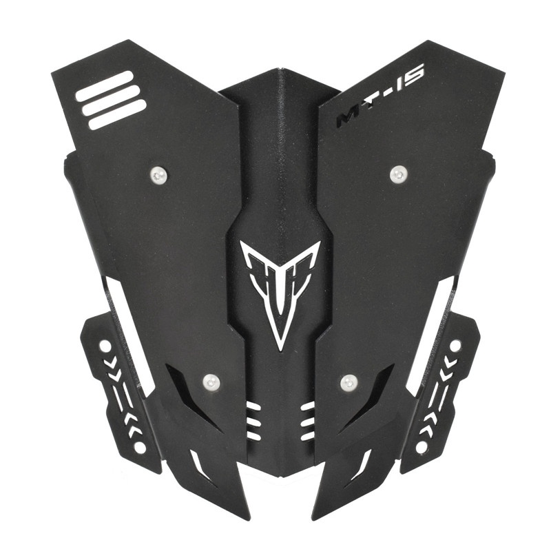 Kính Chắn Gió Bằng Hợp Kim Nhôm Màu Đen Chuyên Dụng Cho Xe Mô Tô Yamaha MT-15 MT 15 MT15 2019-2020