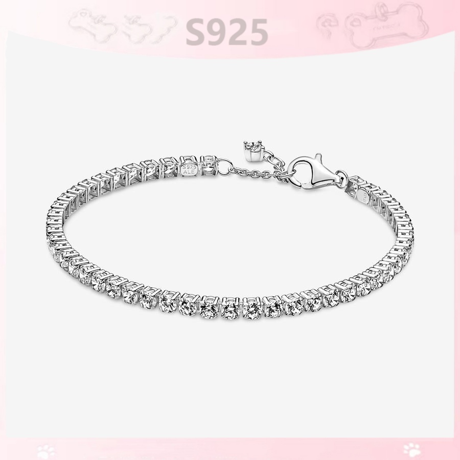 Vòng Tay Mạ Bạc 925 Đính Đá Thời Trang Cho Cặp Đôi