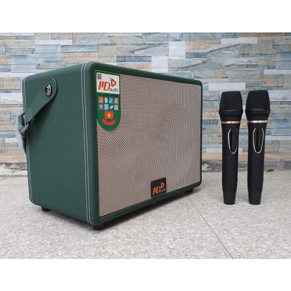 Loa hát karaoke xách tay MD S120 | Loa valy bass 20 - 3 đường tiếng, tặng cặp micro UHF | Bảo hành 12 tháng