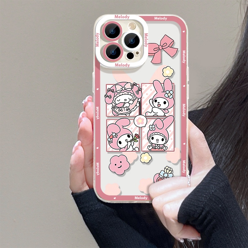 Ốp Điện Thoại Silicon TPU Mềm Trong Suốt In Họa Tiết Dễ Thương Cho IPhone 11 12 13 14 Pro Max XS XR X 8 7 6S Plus
