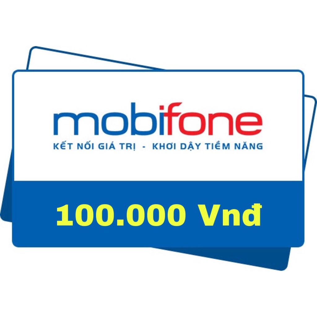 Thẻ nạp Mobifone 100k