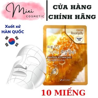 [Chính Hãng]Bộ 10 miếng mặt nạ dưỡng da trắng sáng Mật Ong 3W Clinic Hàn Quốc
