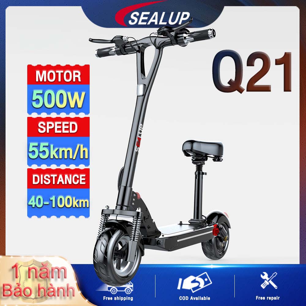 SEALUP Q21 Kiểu dáng thành phố xe điện 3 điều chỉnh bánh răng Thế hệ thứ tư xe điện mini gấp gọn Chịu tải 200kg 55km/h