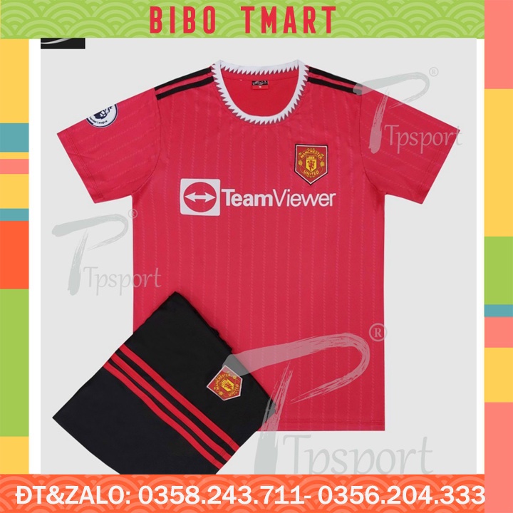 Áo đá banh in tên bộ quần áo đá bóng nam câu lạc bộ CLB Manchester united mu đội tuyển BIBI SPORT đồ thể thao nam nữ trẻ