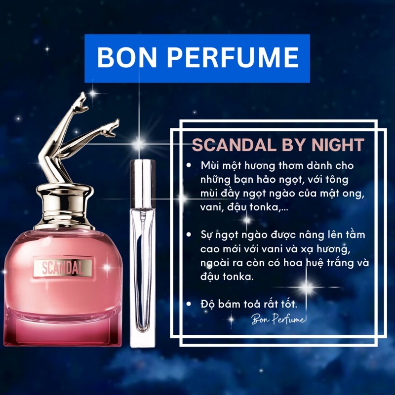 Nước hoa Scandal By Night chiết 10ml
