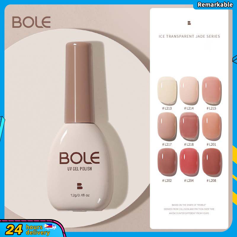 Hàng Có Sẵn Bole Băng Màu Trong Suốt Thạch Ngọc Bích Chất Béo Sơn Móng Tay Màu Phổ Biến Làm Móng Tay Màu Nude Đặc Biệt Keo Sơn Móng Tay