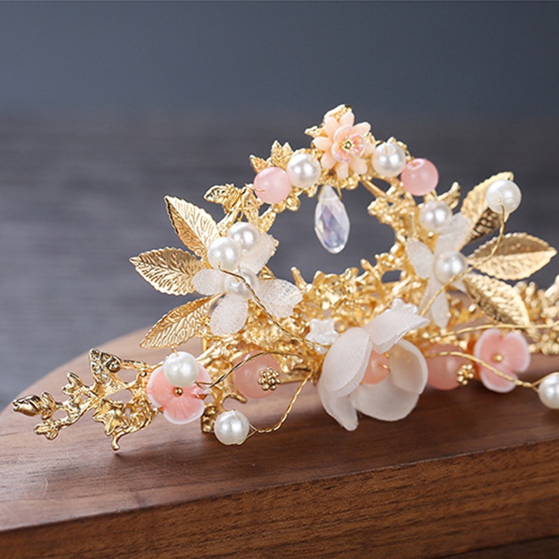 Trâm Cài Tóc Hình Vương Miện Phong Cách Trung Hoa Cổ Điển Cho Cô Dâu JP YKD