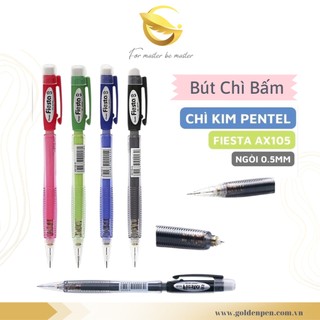 Bút Chì Kim Pentel Fiesta AX105 Ngòi 0.5mm | 4 Màu Sắc | Tiện Lợi Dễ Viết | Hạn Chế Gãy Ngòi