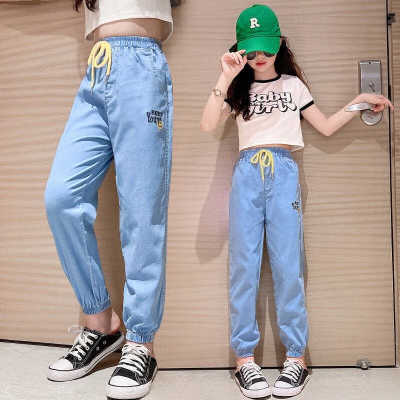 Quần jeans bé gái sz 18-55kg , quần bò dài bé gái chất jeans mềm co giãn