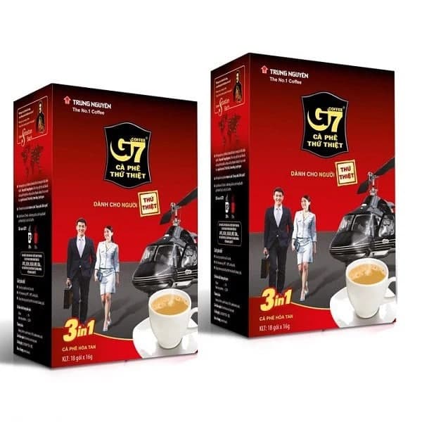 Cà Phê Sữa Hòa Tan G7 3in1 Hộp 18 Gói / Hộp 21 gói