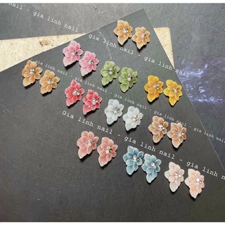Hoa bột nail hoa tròn( set 2-10 bông )