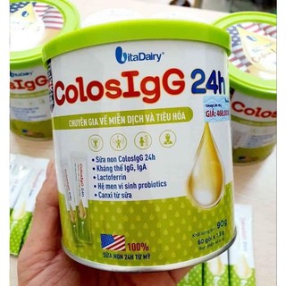 Sữa non Colos IgG 24h 90gr - Hộp 60 gói