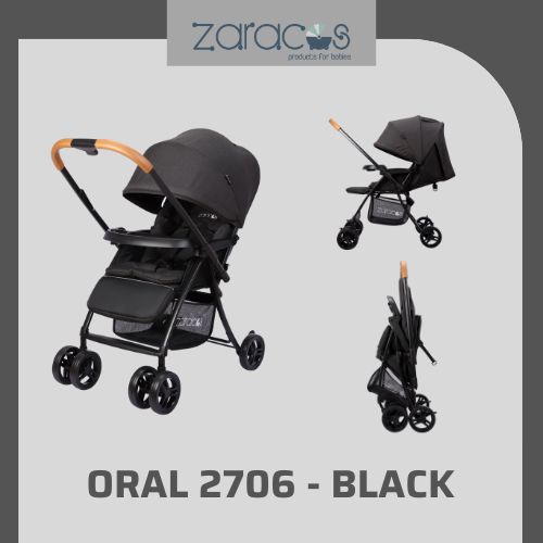 Xe đẩy cho bé Zaracos Oral 2706 Black – Zaracos Việt Nam