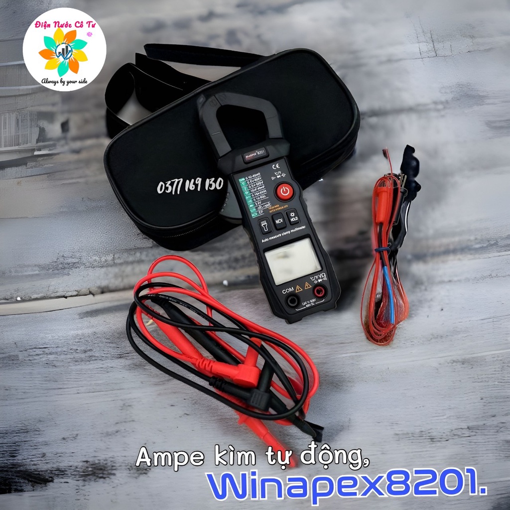 Đồng Hồ Kẹp Dòng Ampe Kìm Tự Động Cao Cấp WinAPEX 8201