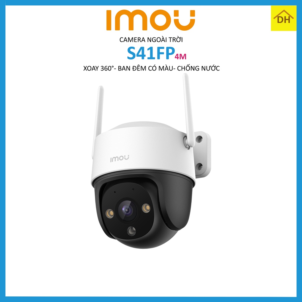 Camera IMOU PTZ S41FP 4M 2K Xoay 360 Độ- Thu Âm- Ban Đêm Có Màu- Góc Nhìn Siêu Rộng - Wifi Ngoài Trời Chính Hãng