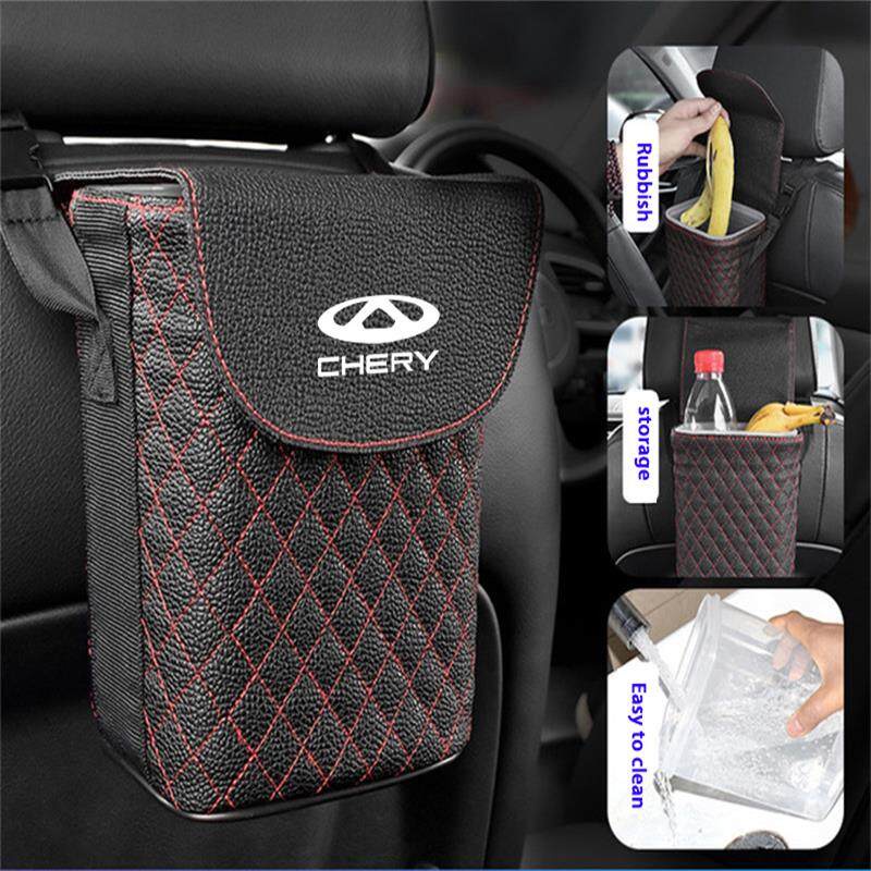 Phù Hợp Giỏ Đựng Rác Bằng Da Hình Vuông Treo Trong Xe Hơi Chery