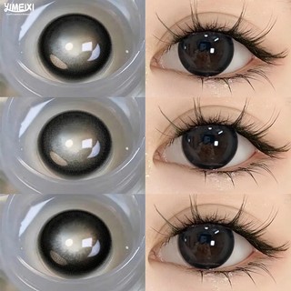 Set 2 kính áp tròng màu đen đường kính lớn 14.5mm cho mắt