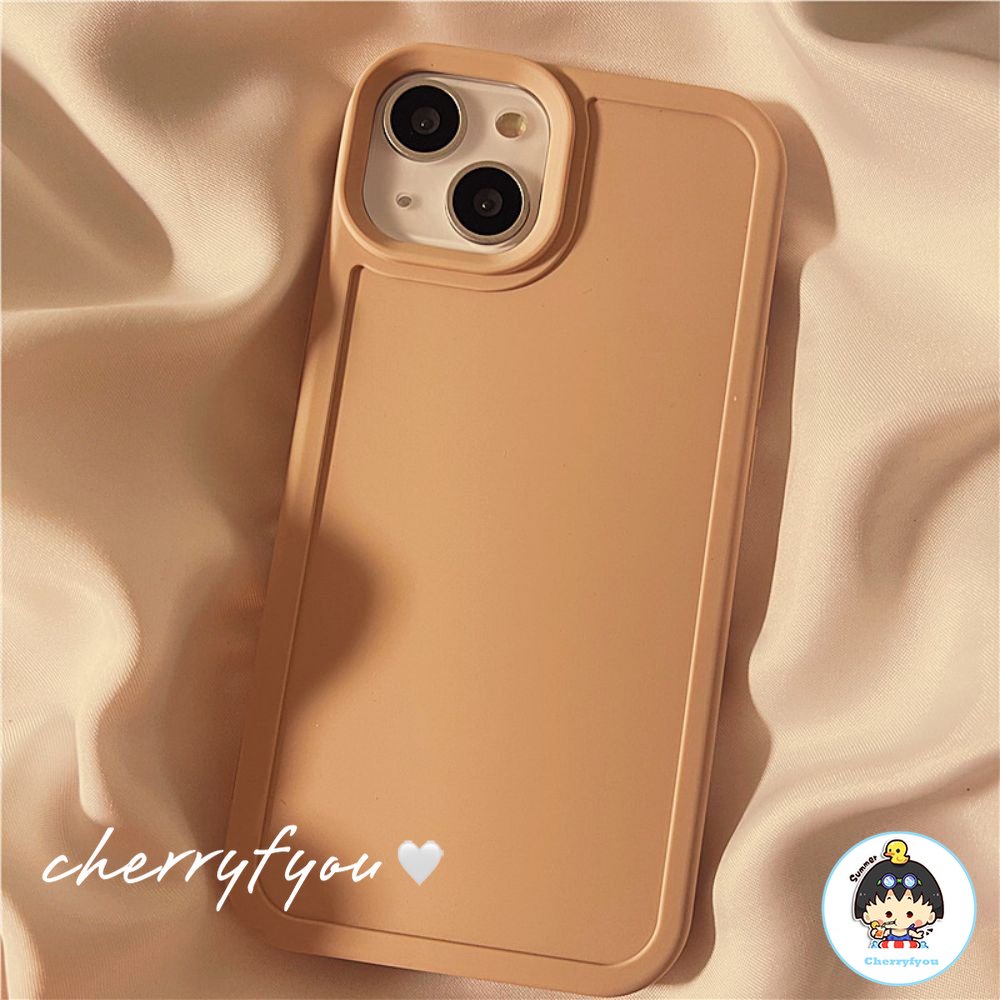 Ốp Điện Thoại Silicon TPU Mềm Màu Trơn Chống Sốc Sang Trọng Cho IPhone 11 13 12 14 Pro Max 8 7 Plus X XR