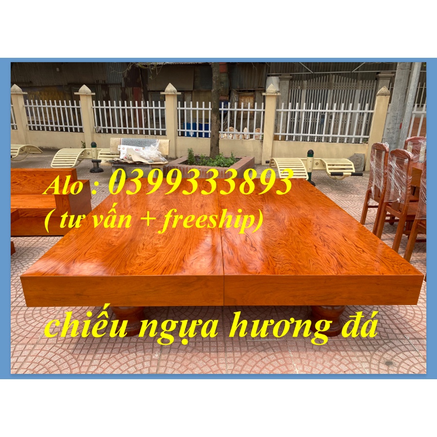Sập Chiếu Ngựa Gỗ Hương Đá Nam Phi