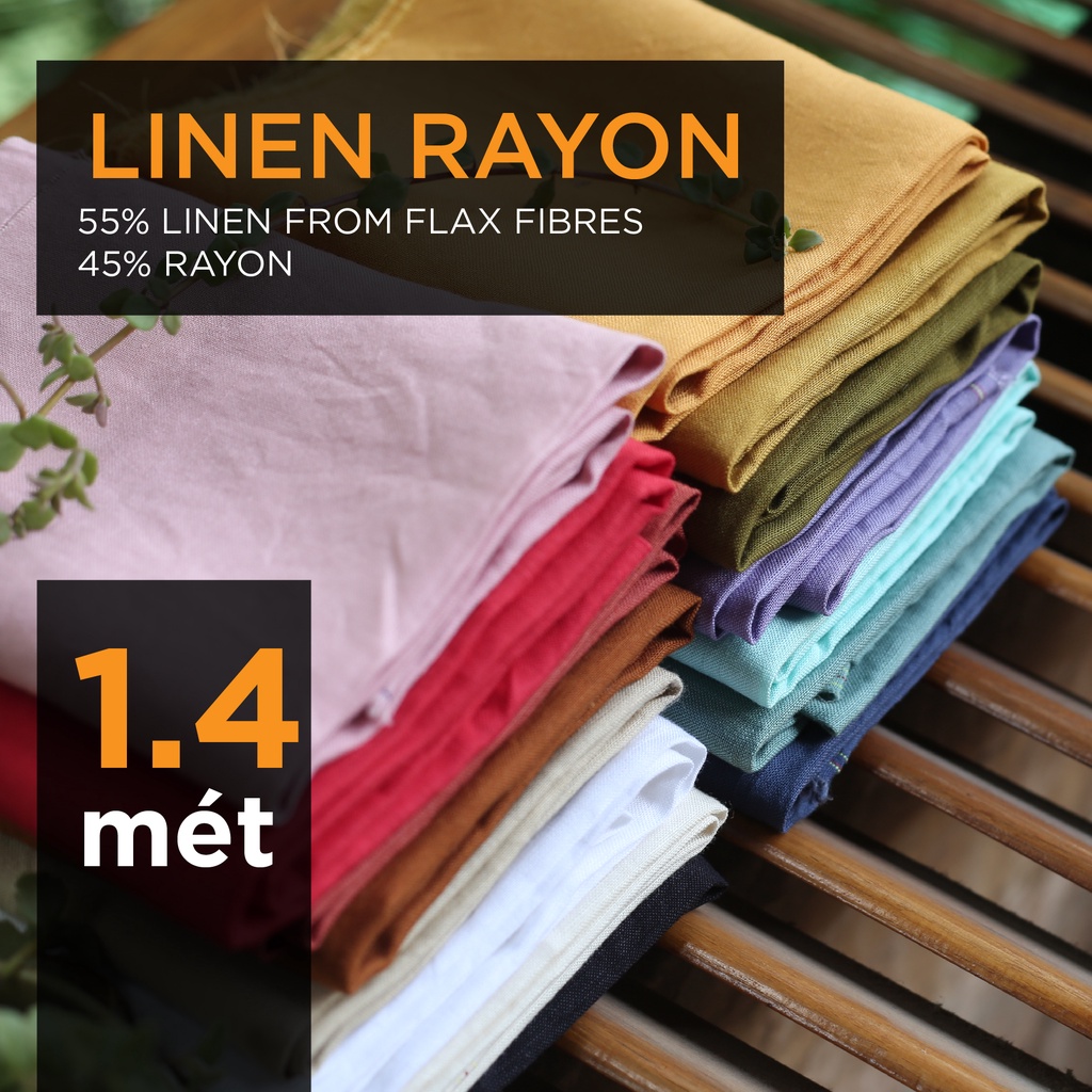 Linen Rayon - vải Lanh (linen) nhập khẩu cao cấp từ sợi cây