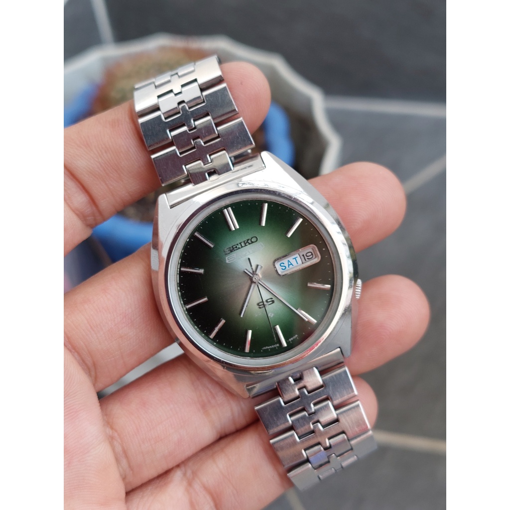 Đồng hồ xưa nam Seiko 5 Actus mặt xanh lam tự động hàng Si