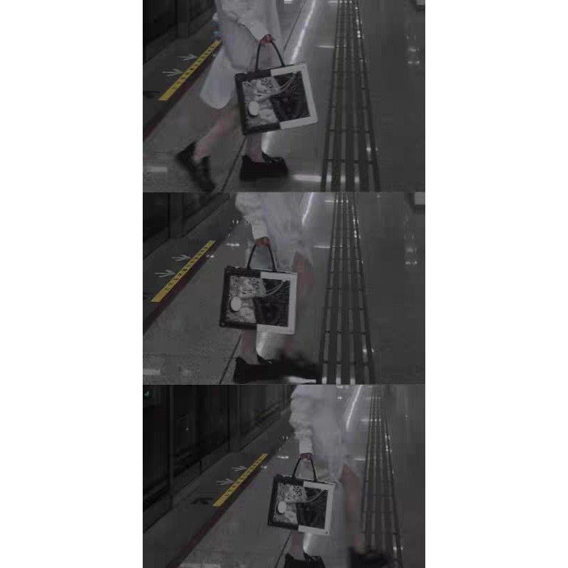 Túi da cầm tay đeo chéo hoạ tiết đen trắng sang trọng kèm hình thật