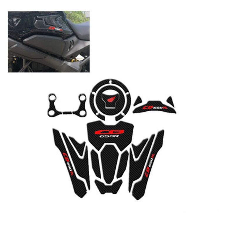 Phù Hợp Miếng Dán Bình Xăng Hình Xương Cá Chống Trượt Cho Honda CB650r CBR650 CB650