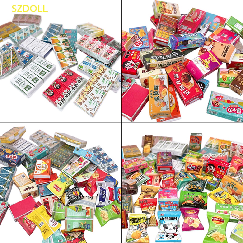 Mô Hình Hộp Bánh Mì / Thức Ăn / Siêu Thị Trang Trí Nhà Búp Bê Tỉ Lệ 1: 12