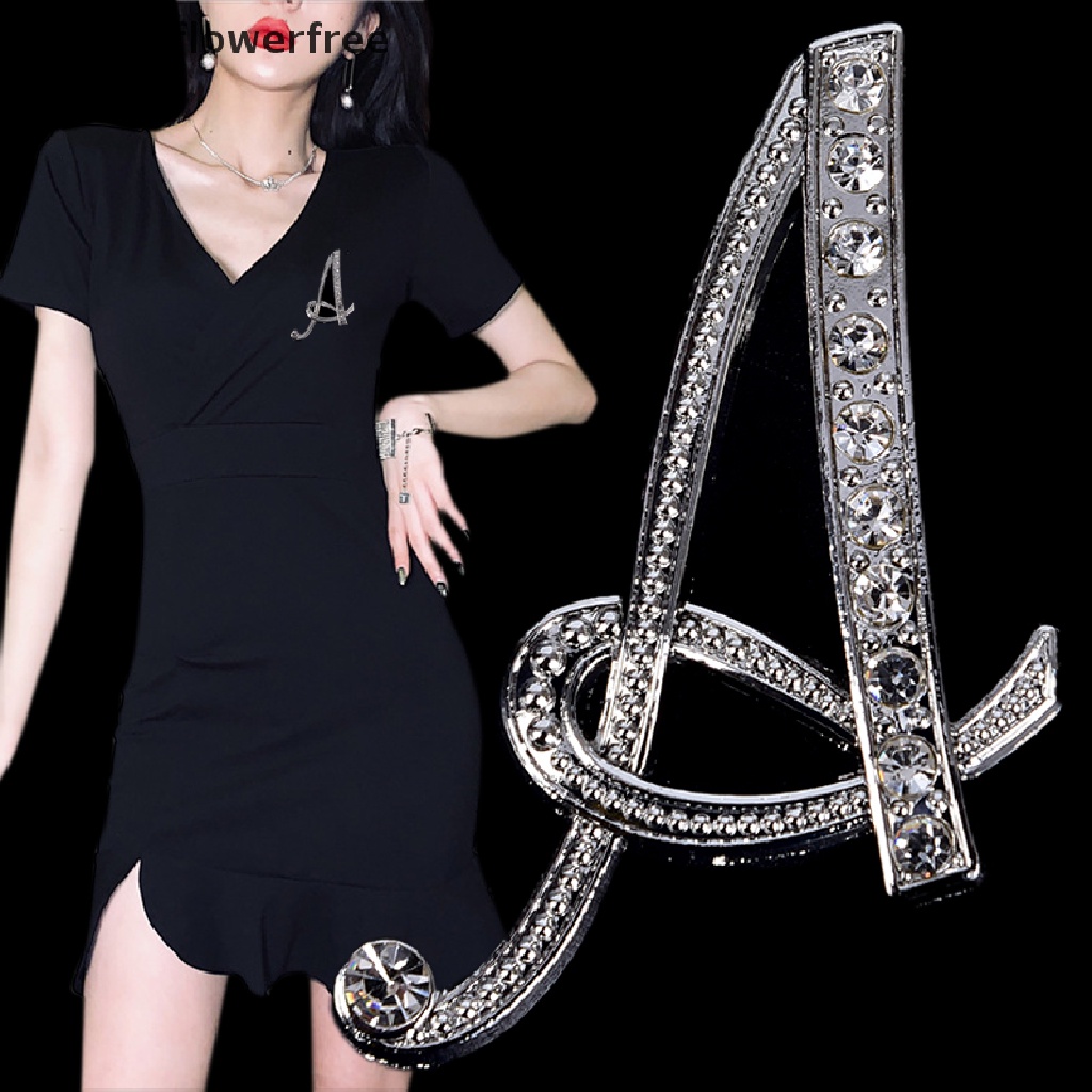Cài Áo Hình 26 Chữ Cái Đính Đá Thời Trang