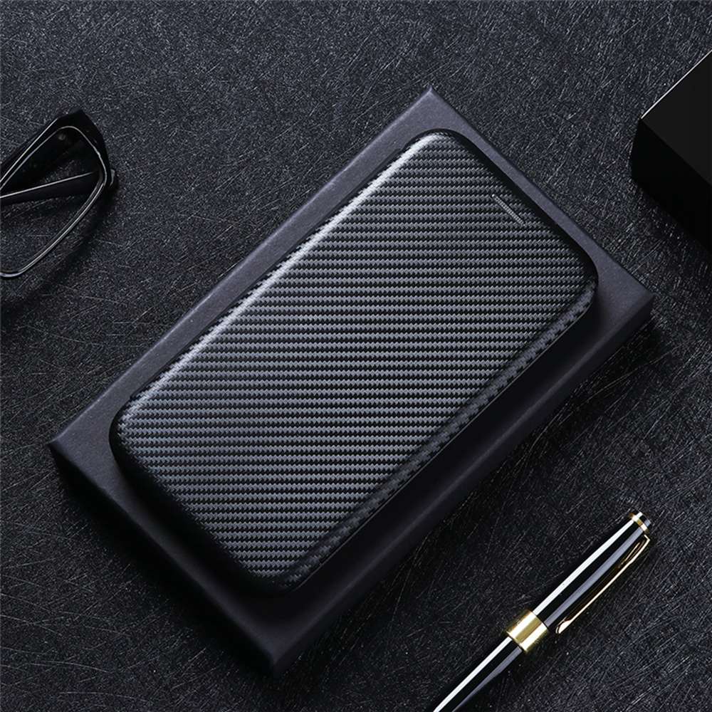 Sang Trọng Bao Da Điện Thoại pu Sợi carbon Dạng Ví Nắp Lật Nam Châm Có Ngăn Đựng Thẻ Kiêm Giá Đỡ Cho samsung galaxy A34 5G