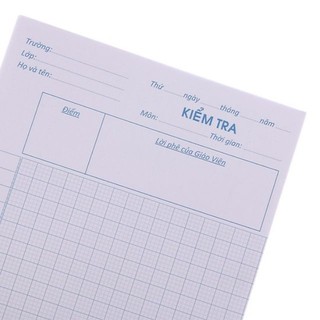 Giấy kiểm tra 4 ô li
