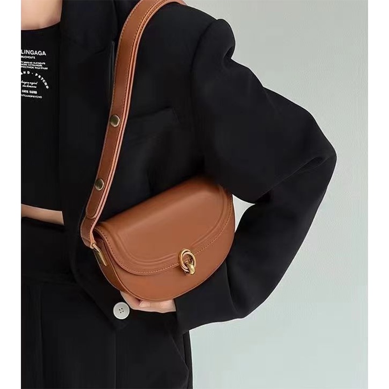 Túi yên ngựa PU túi nách một vai chéo túi Xách Cỡ Nhỏ Thời trang phụ nữ