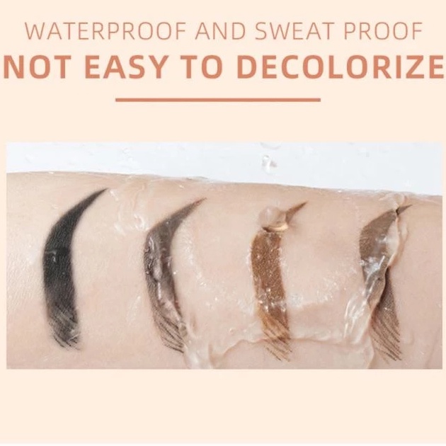 1 Kem Kẻ Lông Mày 6 Màu Sắc Tùy Chọn Chống Nước Bền Màu Dài Lâu