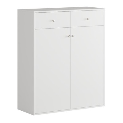 EDLE, Kệ giày đa năng 3 tầng 2 hộc kéo SHO_008, 100x40x120cm, kệ để giày Scandi Home