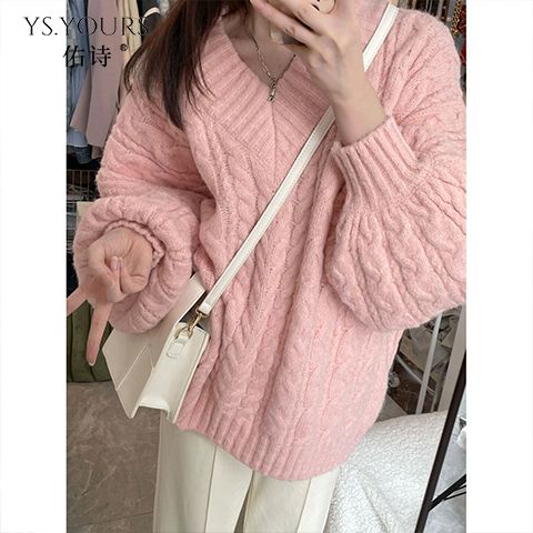 áo len nữ form rộng tăm cộc tay trễ vai mỏng cổ lọ áo khoác carigan thom browne local brand ngắn tay dày hàn quốc dáng dài sát nách Áo len thừng cổ V form rộng, áo len dày dặn dáng rộng cổ V dễ mặc.