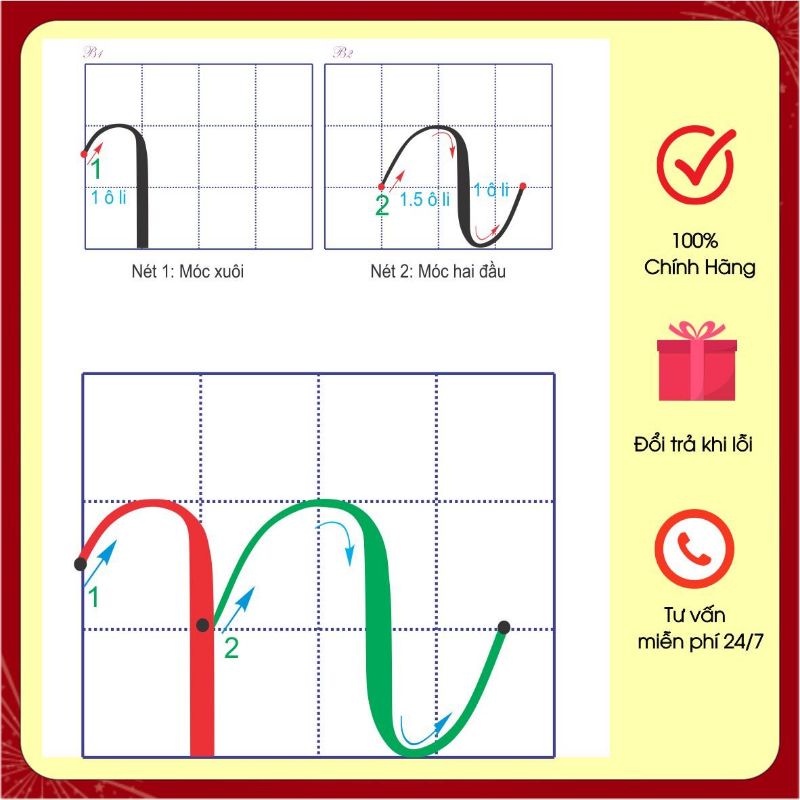 Flashcard thẻ cấu tạo chữ thường chữ nhỡ