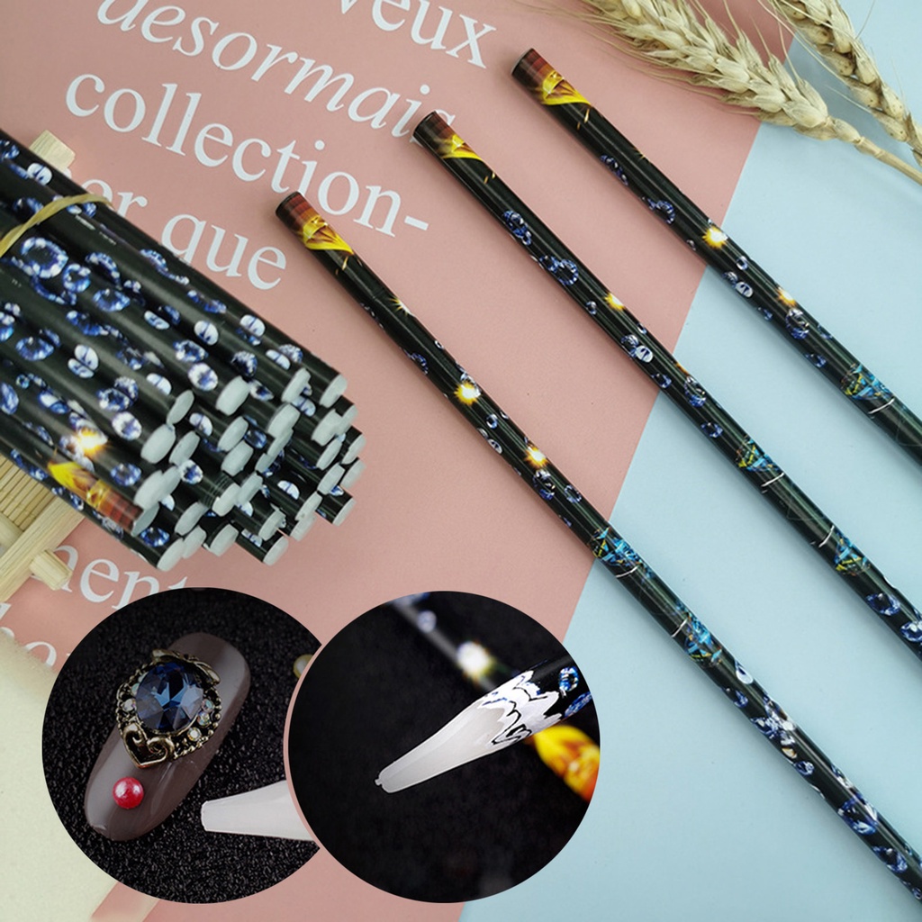 [beautymart] Bút Sáp Chấm Bi Có Thể Tái Sử Dụng Độ Bền Cao Tay Cầm Bằng Gỗ Rộng Tiết Kiệm Sức Lao Động