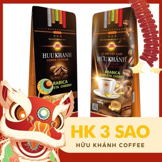 Cà phê bột Hữu Khánh - HK 3 SAO (500Gr) - HK ĐẬM ĐÀ BAO BÌ MỚI