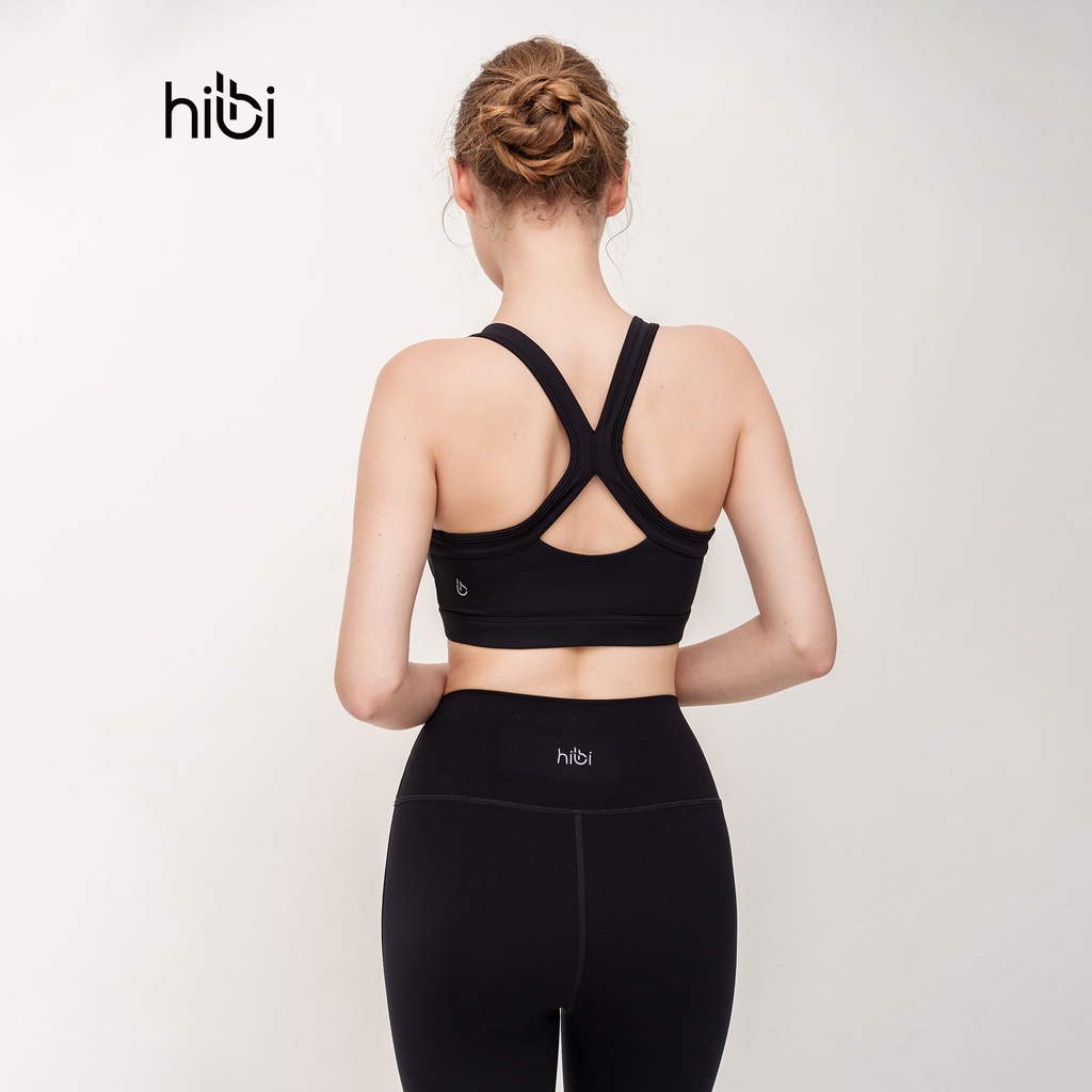 Áo tập Yoga Gym dây phối trắng BA507 Hibi Sports - Kèm mút