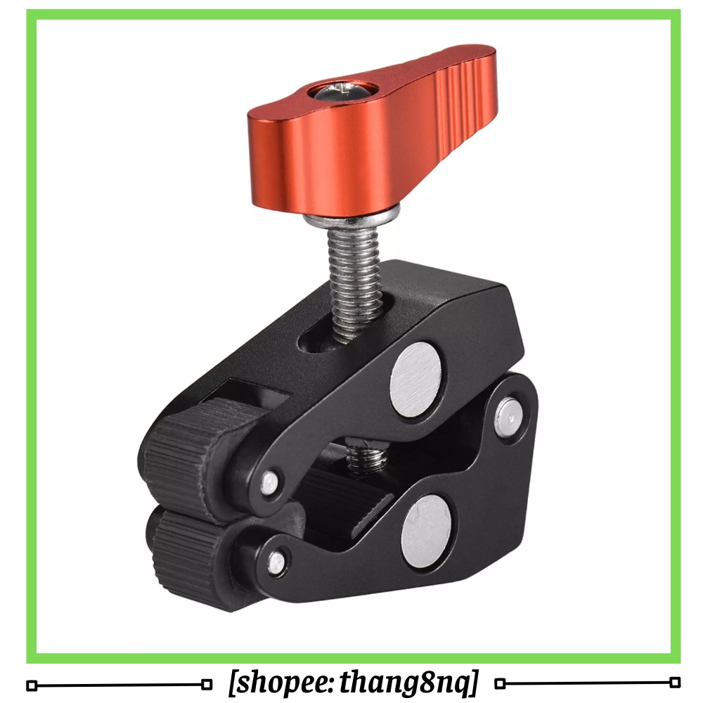 Kìm kẹp cua Andoer, kìm siêu kẹp tích hợp lỗ vít 1/4 và 3/8, gắn mở rộng các thiết bị quay chụp