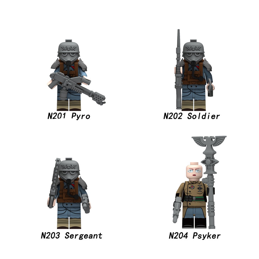 Mô Hình Nhân Vật Warhammer N201-204 Trong Death Korps of Krieg Mini