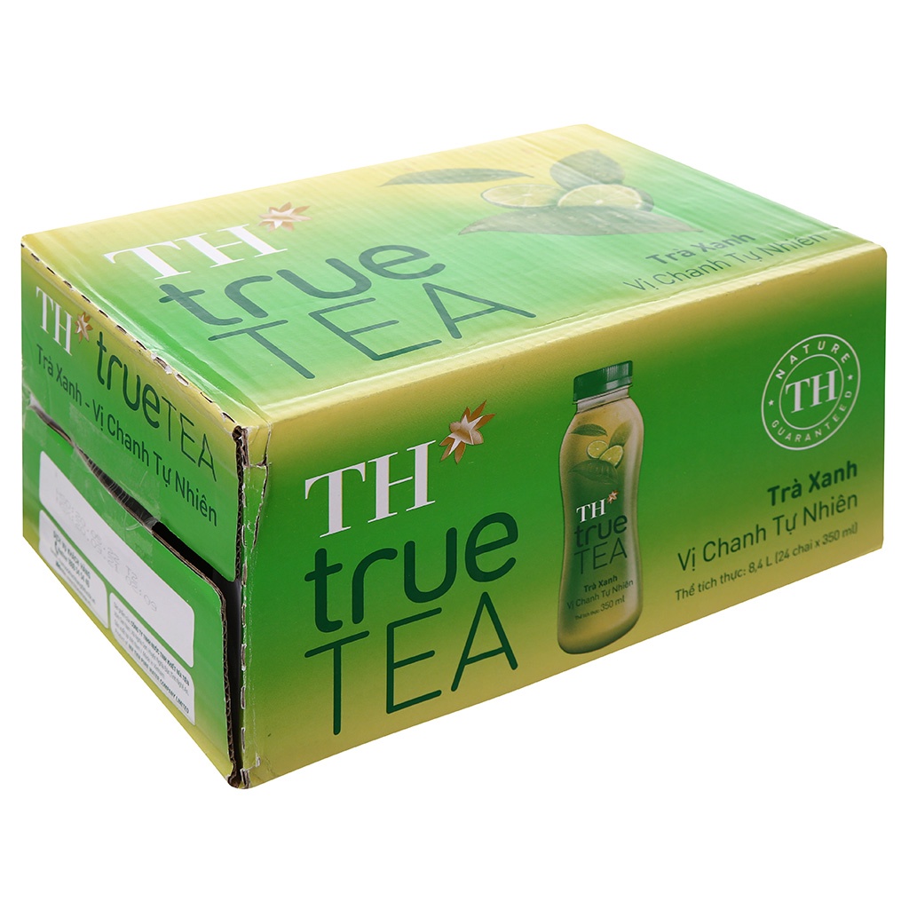 Thùng 24 chai trà ô long/trà xanh vị chanh TH True Tea 350ml