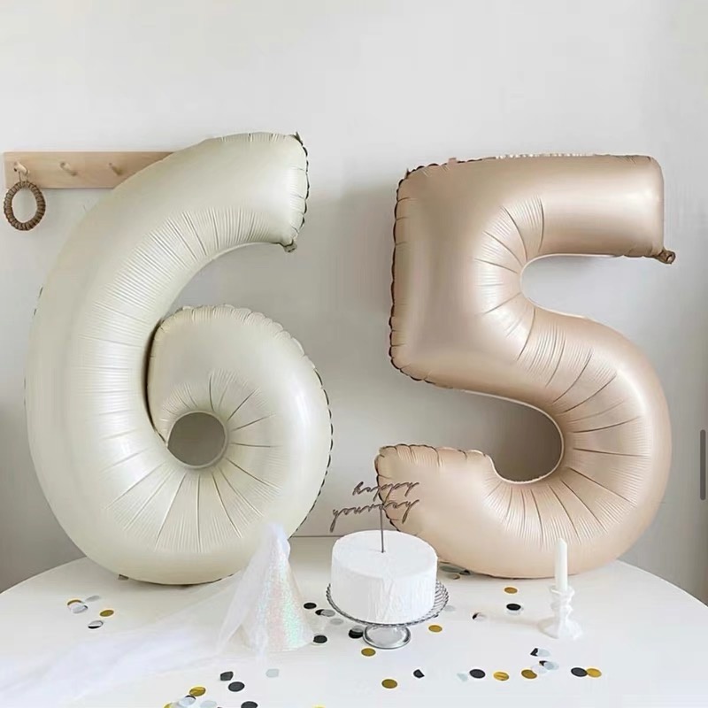 Bong Bóng Hình Số 1-9 32Inch Nhiều Màu Sắc Dùng Trang Trí Tiệc