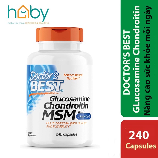 Viên uống Doctor's Best - Glucosamine Chondroitin MSM with OptiMSM 240 viên