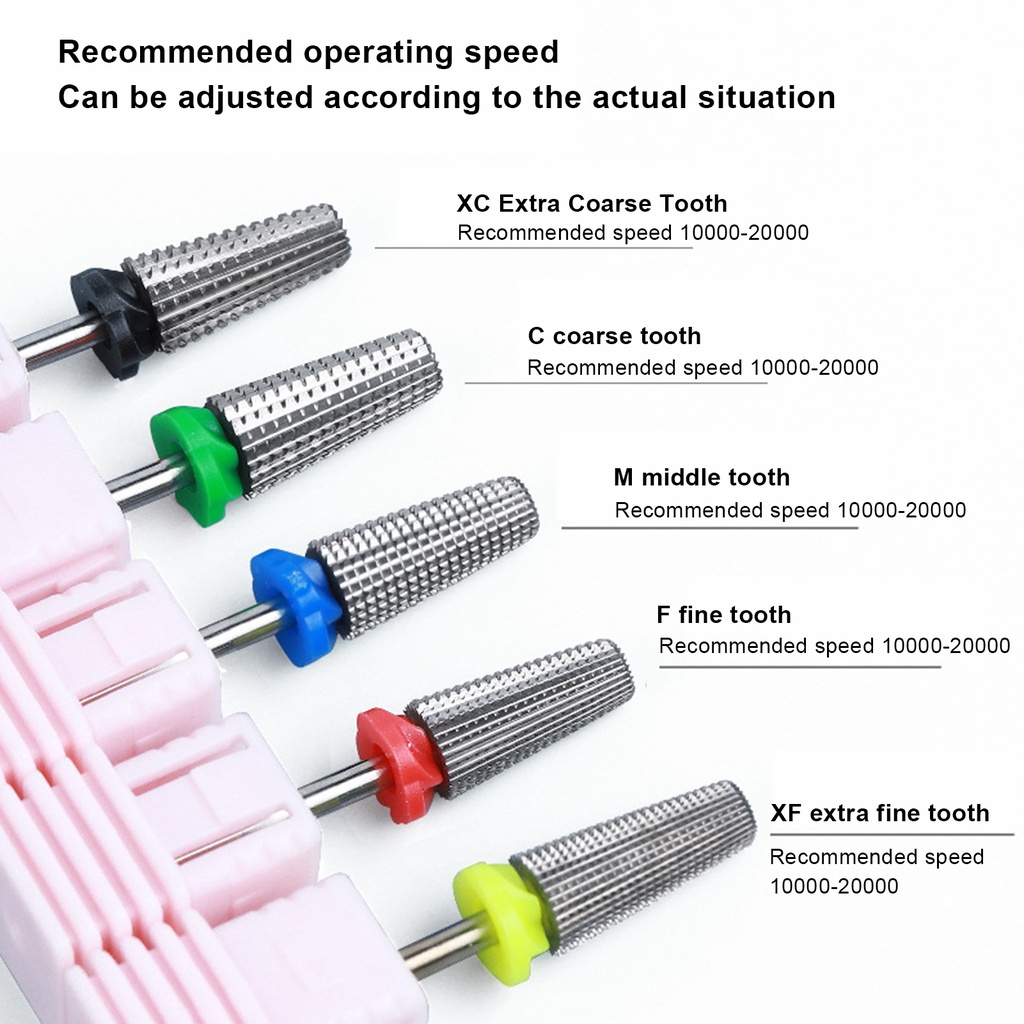 Mũi Khoan Móng Tay MT-Nail Bằng Thép Vonfram Độ Bền Cao Loại Bỏ Da Chết