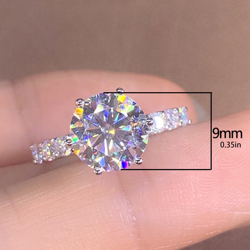 Nhẫn Mạ Bạc Đính Đá Zircon Thời Trang Cho Nữ
