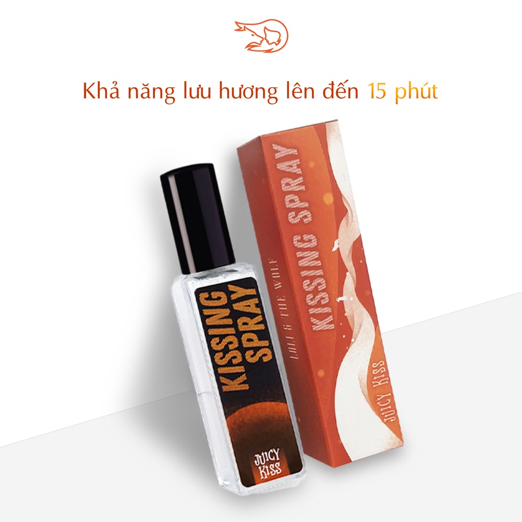 Xịt Thơm Miệng Kissing Spray Loli And The Wolf Hương Trái Cây The Mát Bạc Hà Chai 20ml