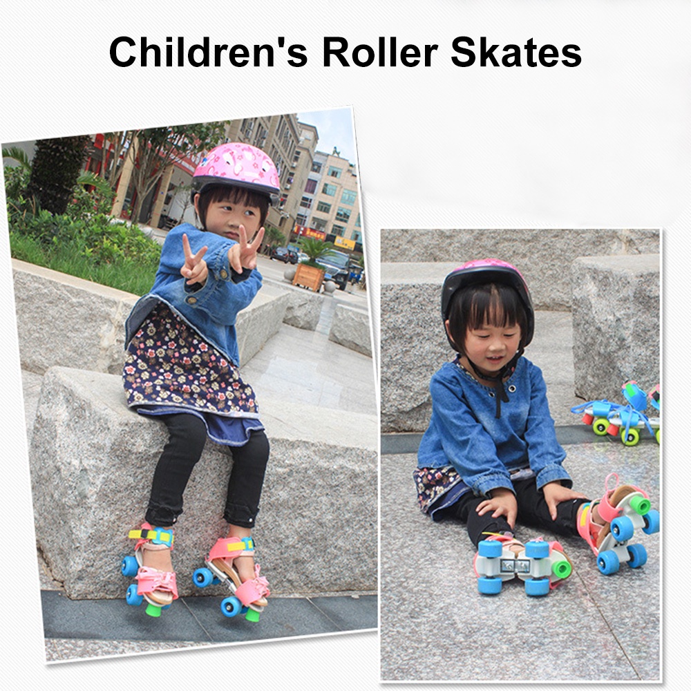 ❤Hàng Có Sẵn Trong Kho❤ Giày Trượt Patin 4 Bánh Có Thể Điều Chỉnh Kích Cỡ Dành Cho Trẻ Em