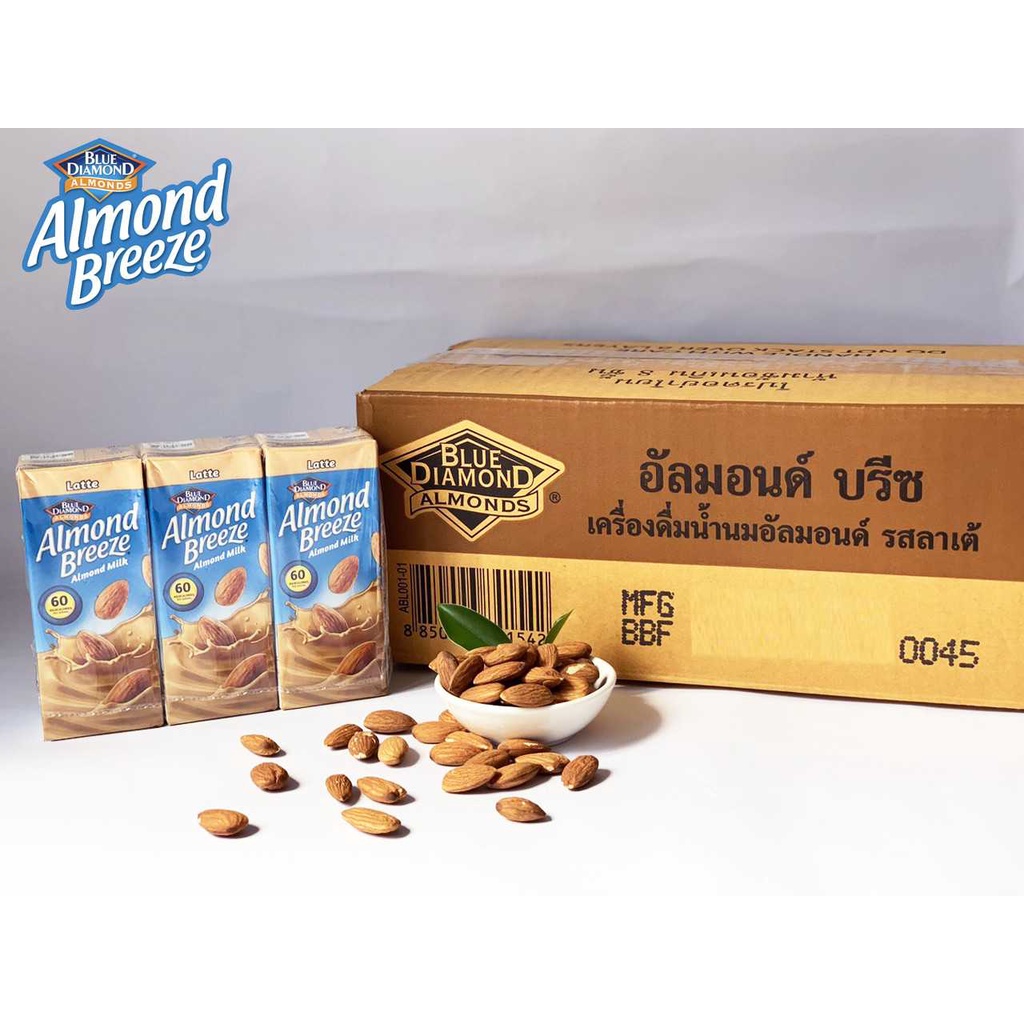 Thùng sữa hạt hạnh nhân ALMON BREEZE LATTE 180ml (24 H)