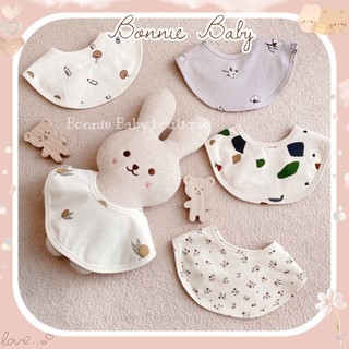 Yếm cổ cotton hoạ tiết cho bé từ sơ sinh - 36 tháng
